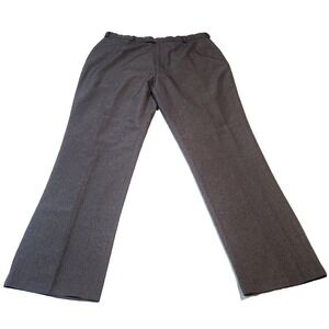 Haband Flat Front Men's Gray Dress Pants Slacks Trousers Size 40‎ x 34